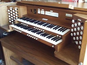 REDUCED Allen ADC3160 2-Manual Drawstop Digital Organ w/ MIDI, 4 Speakers,1980's