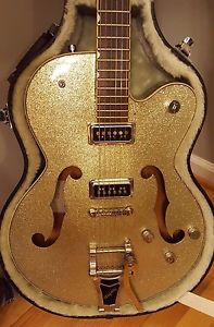 Gretsch Electromatic G5126 Silver Sparkle w/HSC! De'Armond Dynasonic Free Ship!