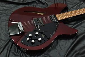 Rare Rickenbacker 1989 330 RBY Black Parts Used Guitar  w/hard case