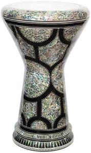 Doumbek 18.5" - Gawharet El Fan Sombaty Plus Darbuka  - Blue Pearl Tree #11111A