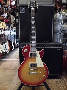 Epiphone LPS-80 Mahogany Neck Cherry Sunburst Used Electric Guitar From Japan