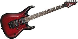 Cort X-11 - Chitarra elettrica, corde da .010 a .046, colore: Sunburst/rosso cil