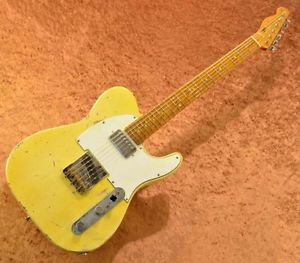 Sonnemo Custom Guitars Custom Order Telecaster Type Guitar Aged Yellow F/S Rare