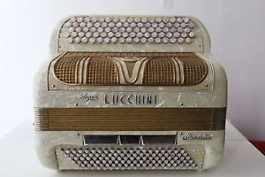 RARE VINTAGE LUCCHINI SUPER STRADELLA ACCORDION. BEAUTIFUL OBJECT.