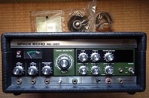 Vintage ROLAND RE-201 Space Echo Tape Delay w/original unused footswitch MINT