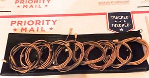 (8) SENNHEISER MKE2 GOLD MICS w/3 pin Lemo connector (discolored)