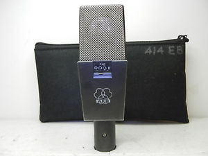 AKG C414 EB VINTAGE CLASSIC CONDENSER MICROPHONE WITH POUCH LQQK AS IS  !