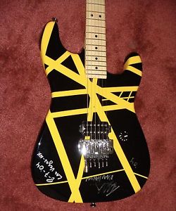 2004 Charvel EVH Art Series Guitar Black & Yellow Eddie Van Halen Hand Painted