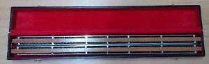 Rare M Hohner Double Bass Germany 23 Inch 48 Chord Harmonica (267/384) with Case