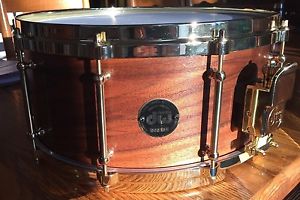 DW Craviotto 6.5x14 Solid Walnut Snare with 45' Bearing Edges and Brass Hardware