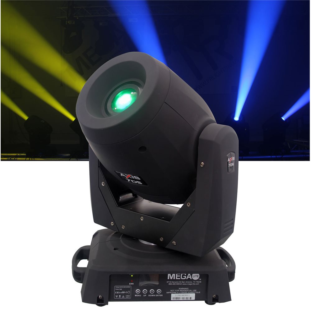 Mega-Lite Axis 7D5 Moving Head 75w DMX LED Light