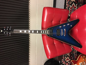 Reverend RA Volcano solid Korina Flying V with Rail-Hammer Pickups. Beautiful.
