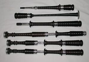 New McCallum African Blackwood AB4 Victorian Engraved Bagpipes Sticks Only