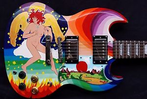 Eric Clapton psychedelic "The Fool" SG replika, Cream