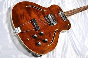 Super Rare The Greco ME-700 Natural 1974 Used Guitar Japan-made w/soft case