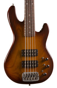 G&L Tribute L-2500 5-String Electric Bass Guitar Rosewood Tobacco Sunburst