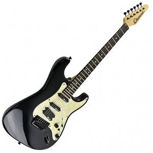 Charvel ST Type Jacson Cutom Balck Color Used Electric Guitar W/ Soft Case Japan