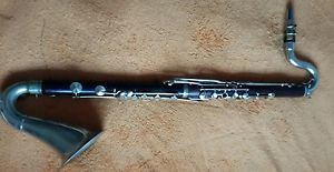 Alte Bassklarinette Boosey&co Deutsches  Bass Clarinet Albert Palisander