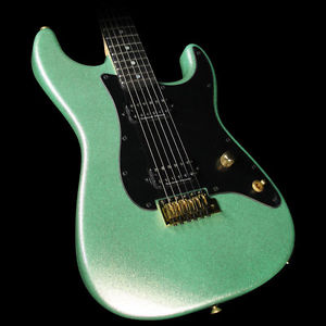 Charvel Custom Shop Nitro San Dimas Guitar Seafoam Sparkle w/ Platinum Overspray