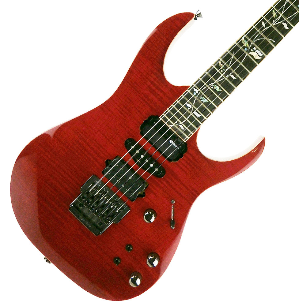 Rare Ibanez j-custom RG8571 Sustainer Modified Red Spinel 2010's Used w/hardcase