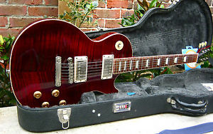 ✯ASTOUNDING✯2005 GIBSON LES PAUL STANDARD USA 60's✯WINE RED AAA FLAME✯PRO SET UP