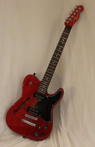 Fender Jim Adkins JA-90 Telecaster Thinline "Custom"-Crimson Transparent (2009)
