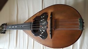 ANTIQUE BOWL BACK ITALIAN NEOPOLITAN MANDOLIN 1902 Giovanni De Meglio e Figlio
