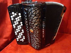 NEW Scandalli Chromatic C System Accordion Air VI Black LMMH 41 / 120