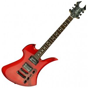 B.C.Rich SE Mockingbird Red Clear Acrylic Lucite Body Used Electric Guitar Japan
