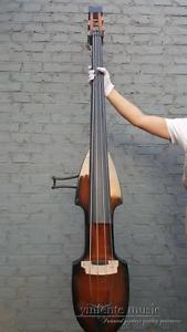3/4 Electric Upright Double bass Yellow color Powerful Sound Solid wood #1440