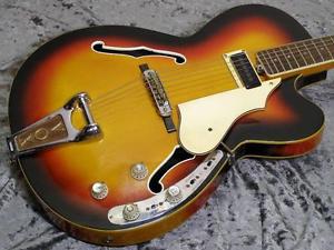 Rare Vintage VOX V265 Bossman Sunburst 1960's Used Guitar w/gig bag