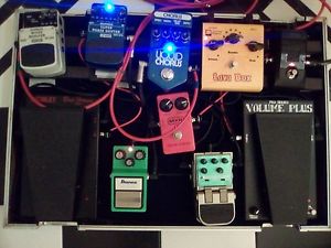 guitar anolog effects pedal board