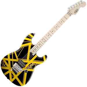 EVH Stripe Series Electric Guitar, Black with Yellow Stripes - NEW in Stock