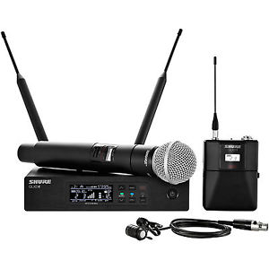 Shure QLX-D Series Handheld/Lavalier Combo Wireless System QLXD124/85-G50 Band