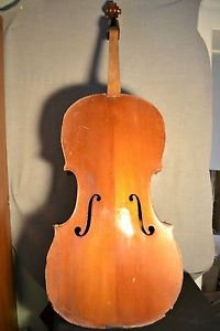vintage french cello mirecourt 3/4 for around 1920 restoration stamp castello