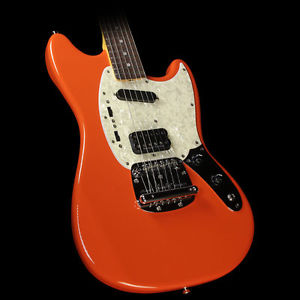 Used 2012 Fender MIJ Kurt Cobain Mustang Electric Guitar Fiesta Red