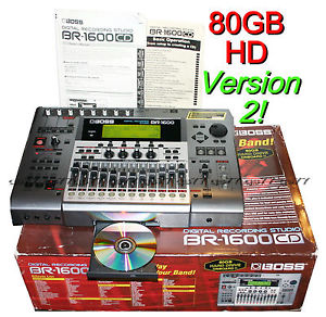 BOSS BR-1600CD Digital Recorder 80 GB w/ CDRW & DRUMS in Orig Box!! MSRP $1749