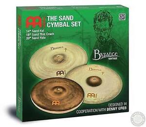 Meinl Byzance Vintage Sand 4pc Cymbal Set- Benny Greb18" Crash 14" Hats 20" Ride
