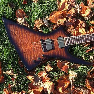 H.E.L. Scimitar, Explorer Style Guitar, SS Frets, HSC