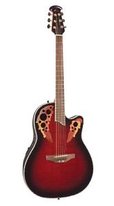 Ovation Celebrity Deluxe CC48-RRB Acoustic/Electric Guitar W/Case Fender Amp New