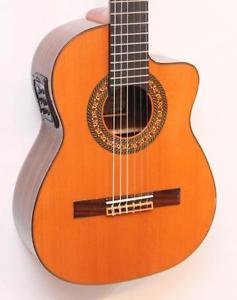Prudencio Saez Requinto Guitar Cedar Rosewood CE  Fishman Made in,Spain