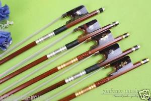 5PCS Rare shell Frog Cello Bow Brazilwood Straight Balance Fine Pull New #1229