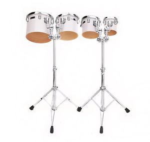 New Taye Drums Concert Tom Full Set In Trans White Finish