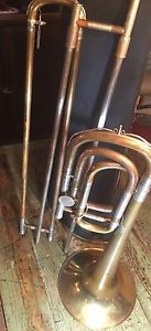 RARE Ed. Kruspe Trombone (Quartposaune?) W Hard Case Ed.Kruspe,Erfurt (Germany)