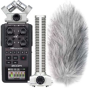 Zoom H6 Téléphone portable Enregistreur+SGH-6 Fusil de chasse Microphone+