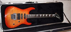 Jackson SL1  Amber Flame Maple Electric Guitar in Hard Case