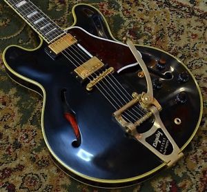 Free Shipping New Gibson Memphis ES-355 w/Bigsby VOS Vintage Ebony Guitar