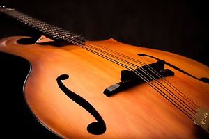 Moon Beam Mandolin Master Artist Hand Varnished Mandola  Red Spruce Curly Maple