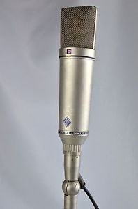 1970'S VINTAGE NEUMANN U87 W/7PIN TUCHEL SWIVEL MOUNT CABLE WESTERN GERMANY