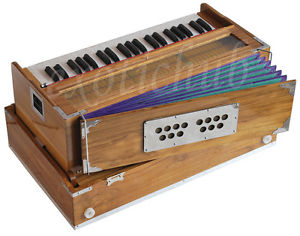 HARMONIUM~TEAK WOOD~TRAVELER~PETI~BAJA~3½ OCTAVE~SHRUTI~440Hz~YOGA~MANTRA~BHAJAN